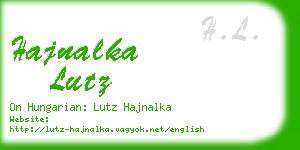 hajnalka lutz business card